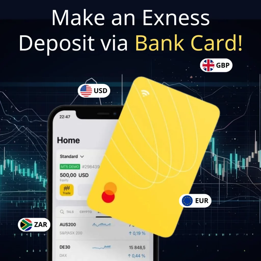 Deposit Exness trading account